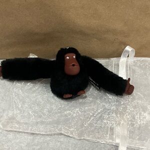 Kipling Black Monkey Keychain